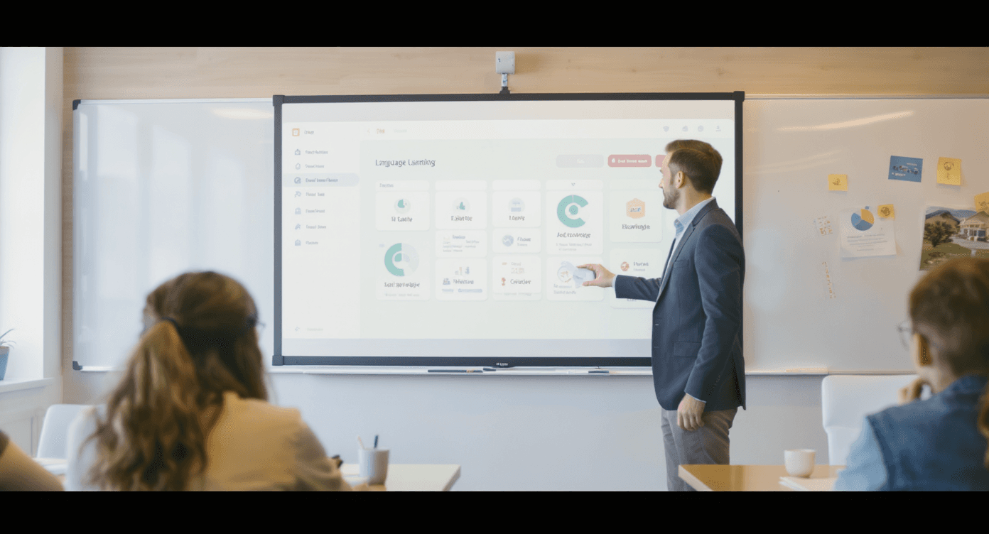 Revolutionizing Language Education with AI-Driven Interactive Whiteboards
