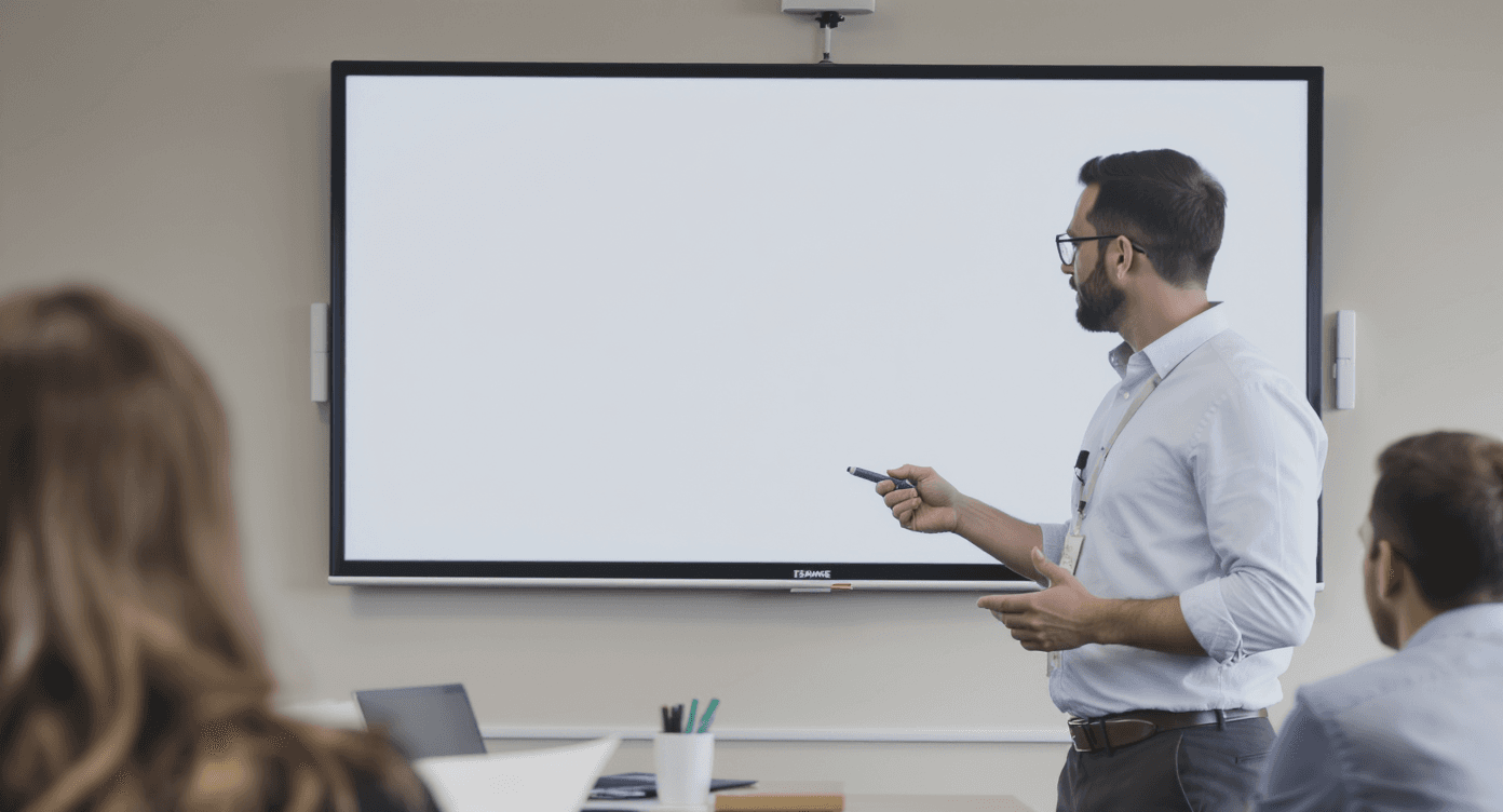 インタラクティブホワイトボードで語学を革新