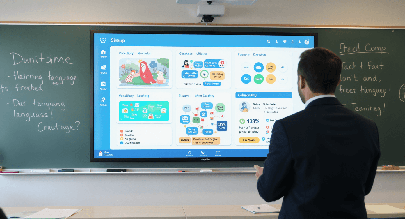 インタラクティブホワイトボードで変革する言語教育: 2025-2026年のトレンドを探る